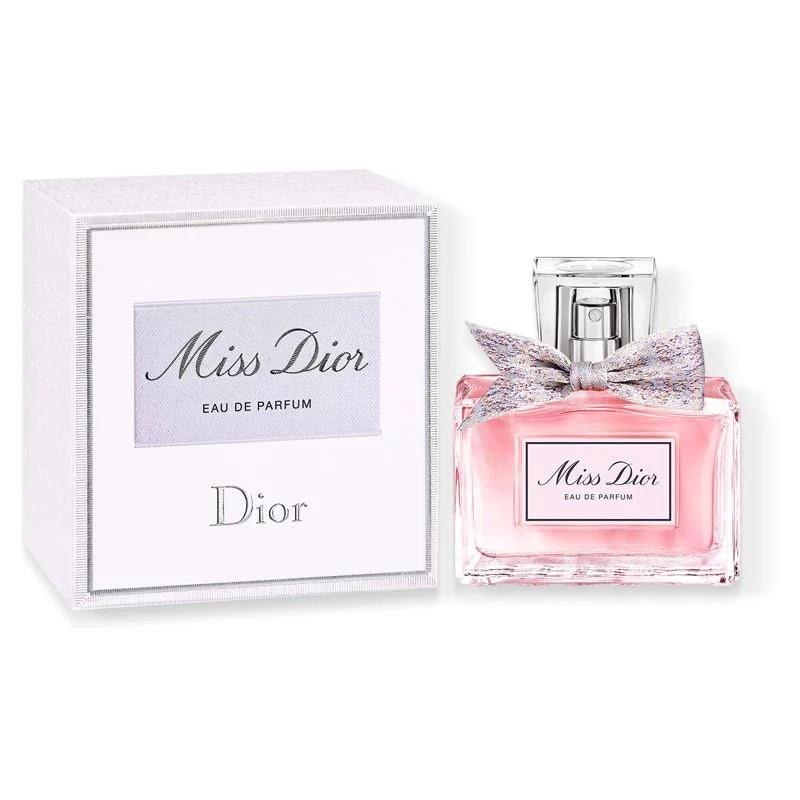 Miss Dior Eau de Parfum bottle and packaging on a white background