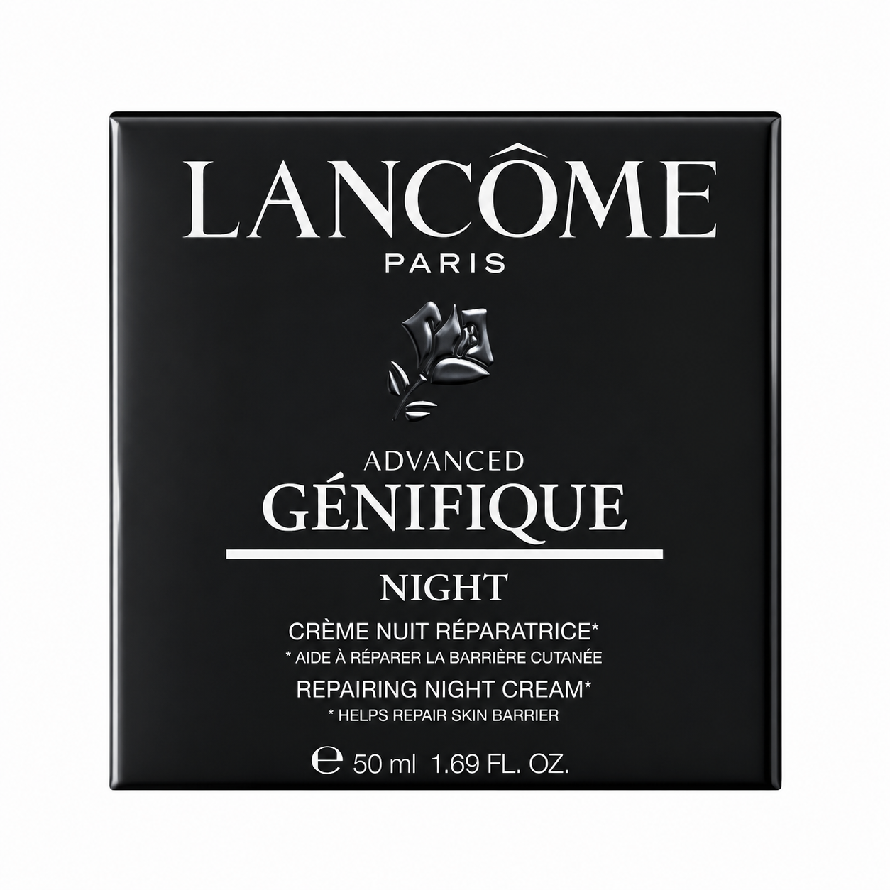 Lancome Advanced Génifique Night Cream packaging on a white background