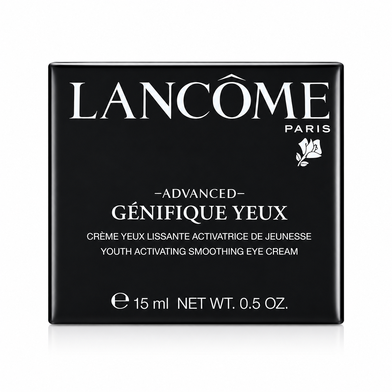 Lancome Advanced Génifique Yeux eye cream packaging on a white background