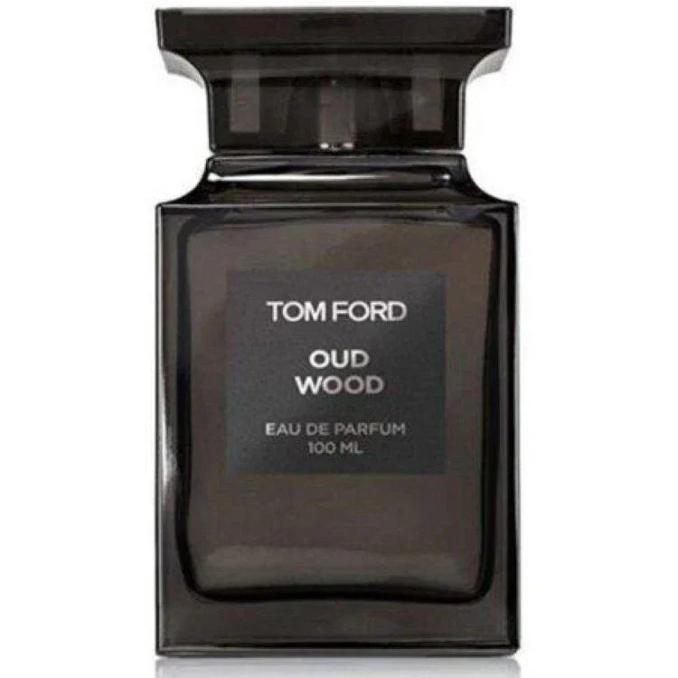 Tom Ford Oud Wood perfume bottle on a white background