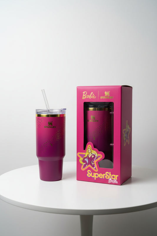Barbie x Stanley 70’s SUPERSTAR Tumbler 40 oz Quencher Limited Edition