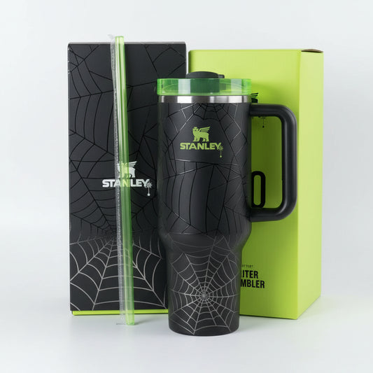 Quencher H2.0 HALLOWEEN WEB GLOW 40oz Limited Edition Tumbler for Friends Gift