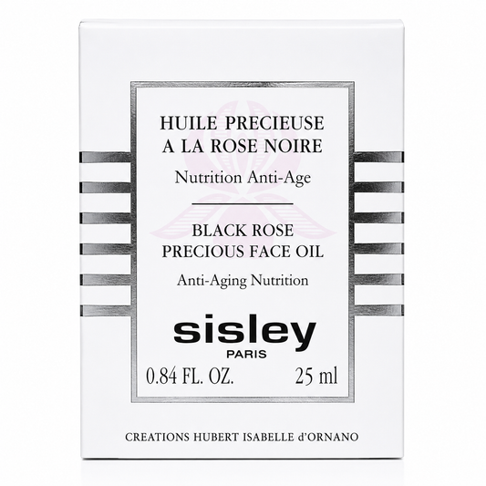 Sisley Paris Black Rose Precious Face Oil packaging on a white background